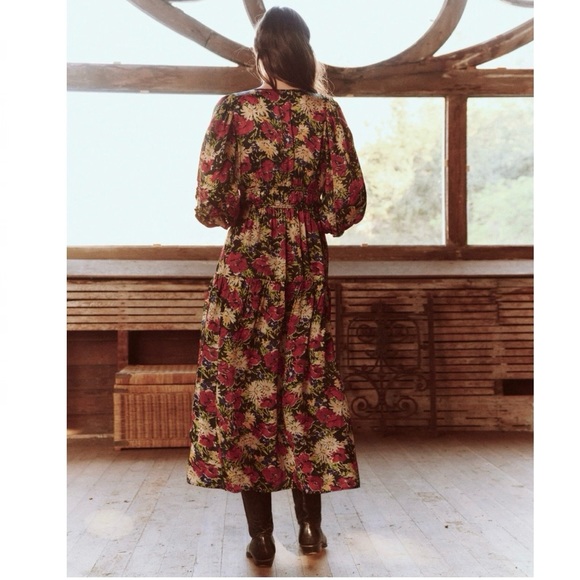 The Great. Brook Dress in Hidden Garden Floral - Picture 4 of 8